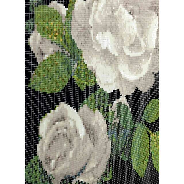 Мозаичное панно (Springrose Grigio A), серия Decorations