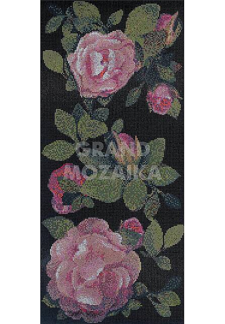 Мозаичное панно (Springrose Nero A), серия Decorations
