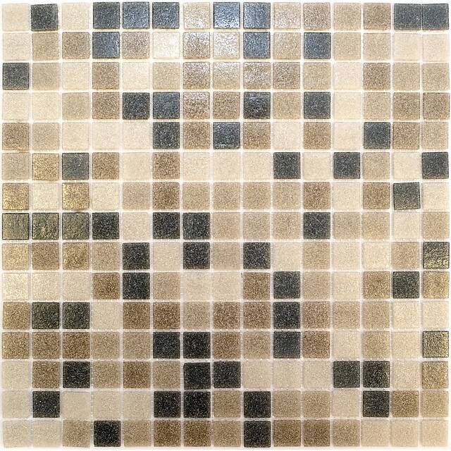 Стеклянная мозаика, серия Mix Rose (на сетке)