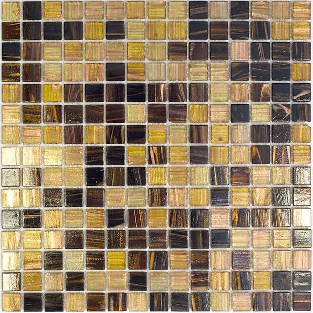 Стеклянная мозаика, серия Mix Rose (на сетке)