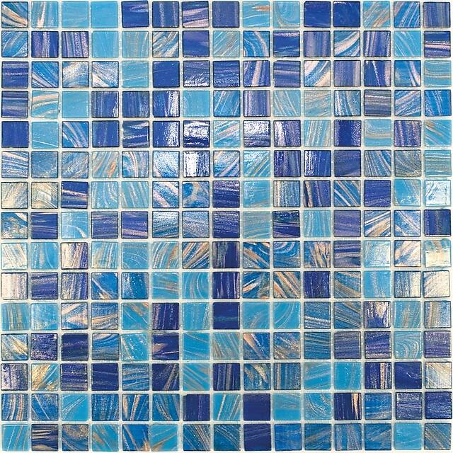 Стеклянная мозаика, серия Mix Rose (на сетке)