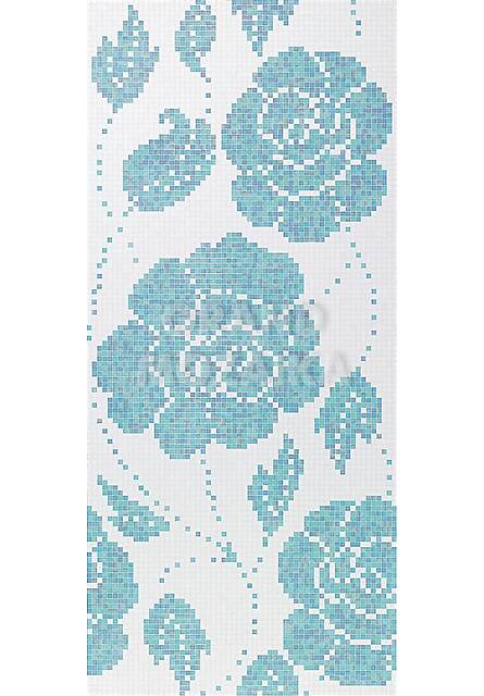 Мозаичное панно (Winter Flowers Blue), серия Decorations