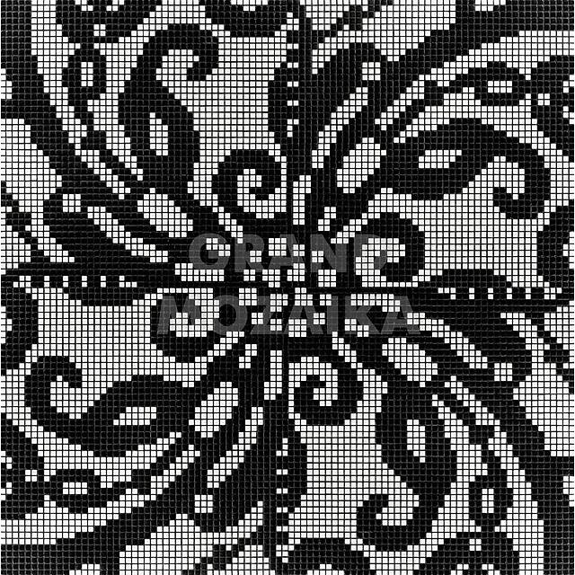 Мозаичное панно (Embroidery Black), серия Opus Romano Decorations