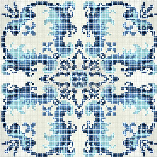 Мозаичное панно (Olimpia Blue), серия Opus Romano Decorations