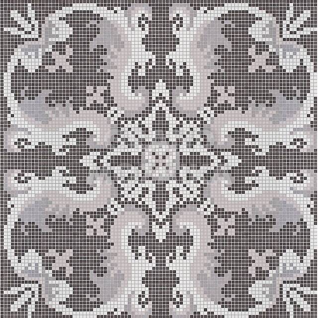 Мозаичное панно (Olimpia Dark Grey), серия Opus Romano Decorations