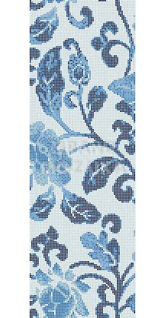 Мозаичное панно (Summer Flowers Blue B), серия Opus Romano Decorations