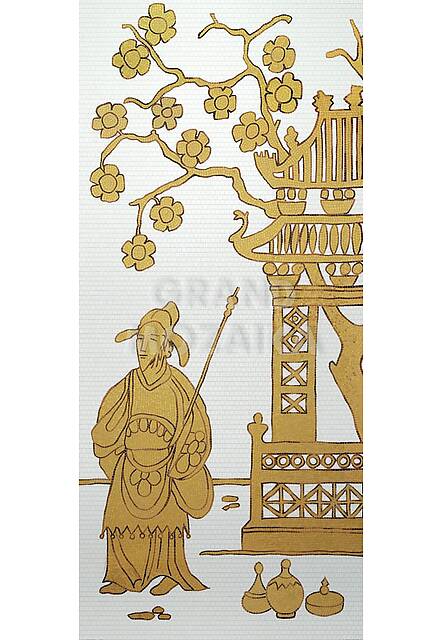 Художественное мозаичное панно (Chinoiserie D), серия Decorations