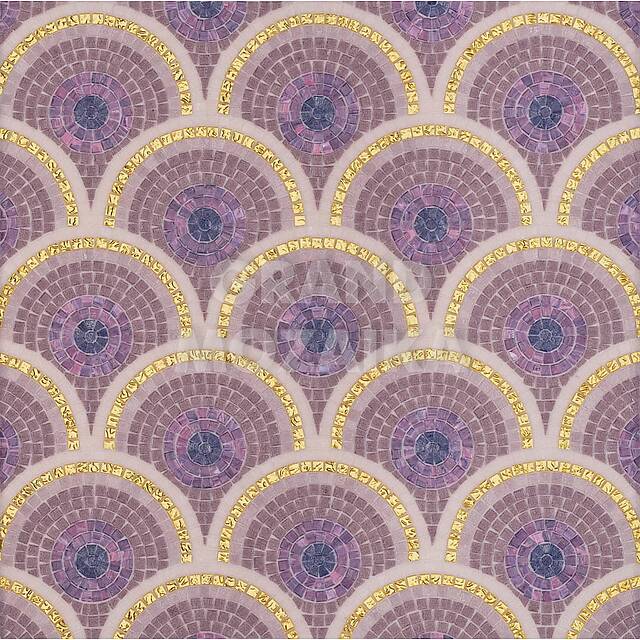 Художественное мозаичное панно (Loop Purple), серия Decorations