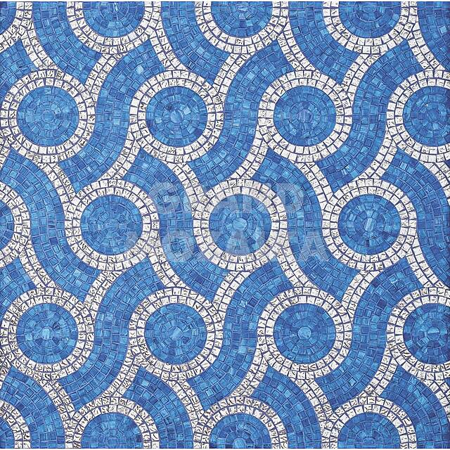 Художественное мозаичное панно (Plait Blue), серия Decorations