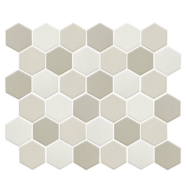 Противоскользящая шестиугольная мозаика из керамогранита, серия Homework