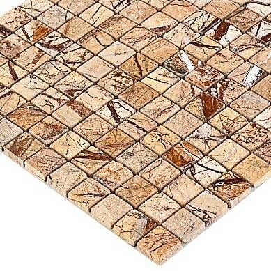 Мозаика из мрамора Forest Brown