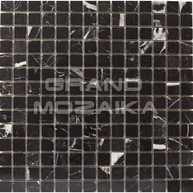 Мозаика из мрамора Nero Marquina