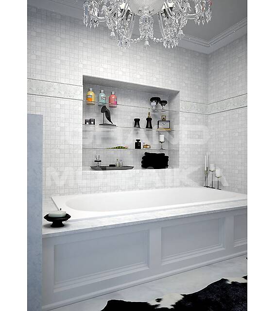 Мозаика из мрамора Carrara, серия Adriatica