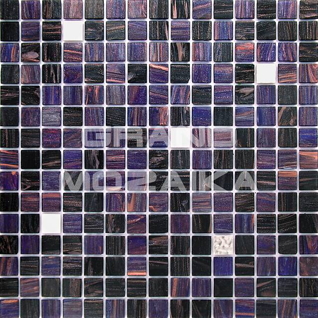 Стеклянная мозаика с формованным золотом, серия Alma mix gold