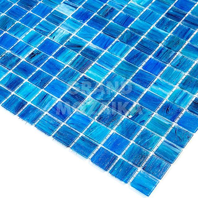 Стеклянная мозаика с авантюрином и смальтой, серия Stella (STN57)