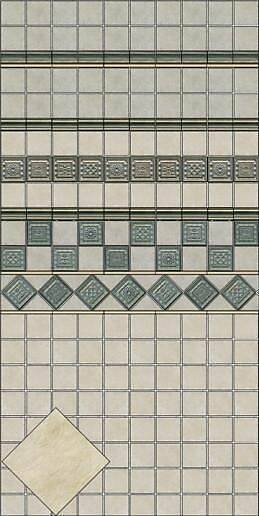 Керамическая плитка для стен, серия Каламкари (полотно 30x40 из 12 частей)