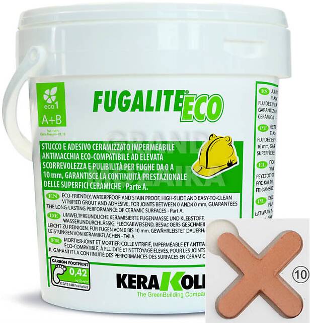 Экологичная эпоксидная затирка Fugalite Eco (10 — Terracotta), 3кг