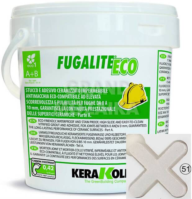 Экологичная эпоксидная затирка Fugalite Eco (51 — Silver), 3кг