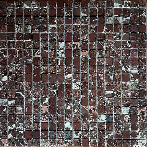 Мозаика из мрамора Rosso Levante
