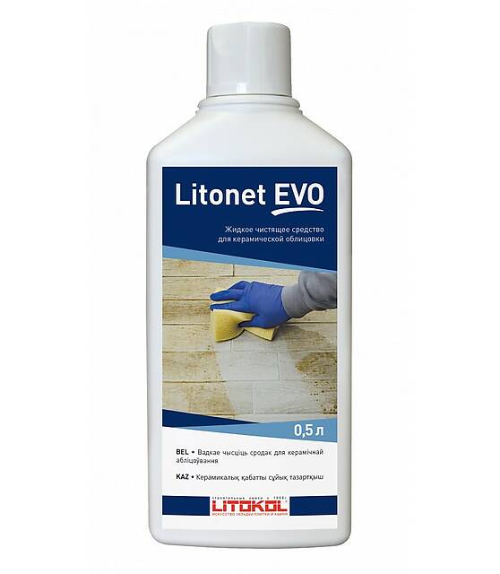 Средство для удаления остатков эпоксидной затирки (для пола), LITONET EVO, 0.5 л
