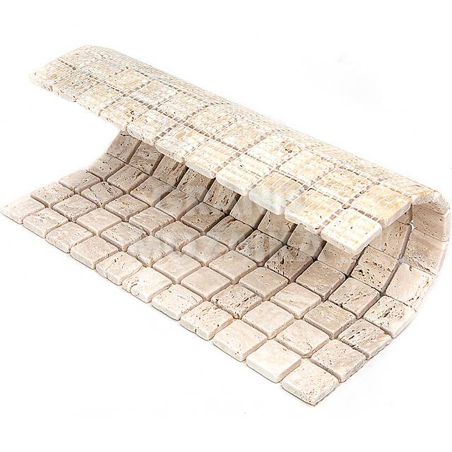 Мозаика из травертина, серия Adriatica