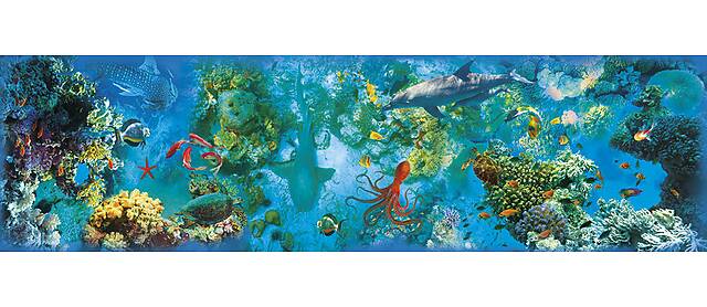 Панно из фотомозаики Подводный мир