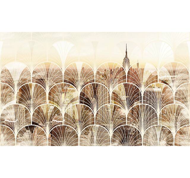 Панно из фотомозаики Город