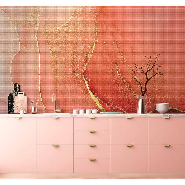 Панно из фотомозаики Красочные разводы