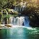 Панно из фотомозаики Водопад