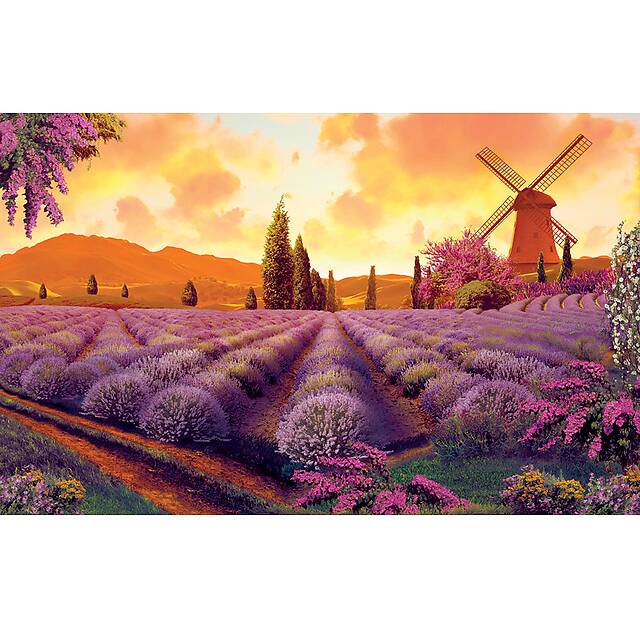 Панно из фотомозаики Мельница