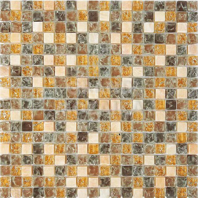 Мозаика из оникса и стекла, серия Mix Pixel