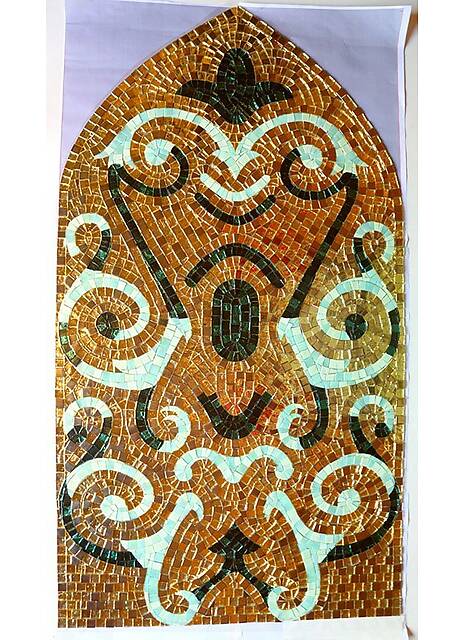 Панно из стеклянной мозаики 