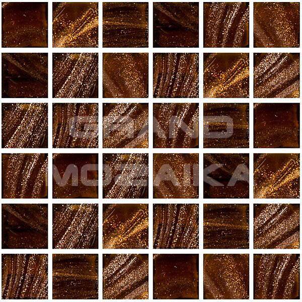 Стеклянная мозаика с авантюрином, серия Diamante