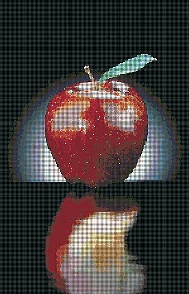 Стеклянное матричное панно 