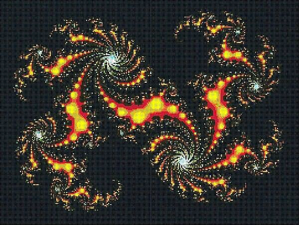 Стеклянное матричное панно 