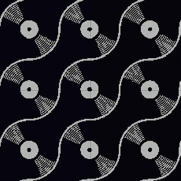 Стеклянное матричное панно 