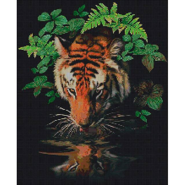 Стеклянное матричное панно 