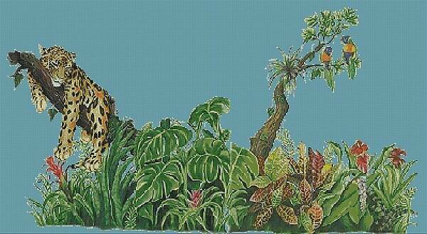 Стеклянное матричное панно 