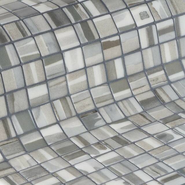 Противоскользящая стеклянная мозаика, серия Aquarelle