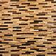 Колотая 3D мозаика из дерева (дуб, термоясень), колеровка натур
