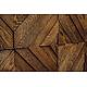 3D мозаика из дерева (дуб), колеровка венге