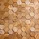 3D мозаика из дерева (дуб), колеровка медовый