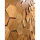 3D мозаика из дерева (дуб), колеровка медовый