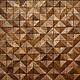 3D мозаика из дерева (дуб), колеровка венге