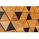 3D мозаика из дерева (дуб, термоясень), бесцветный