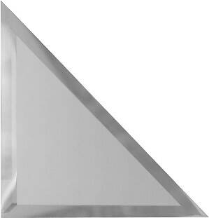 Треугольная зеркальная плитка, матовая (стороны 150х150 мм)