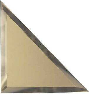 Треугольная зеркальная плитка, матовая (стороны 150х150 мм)