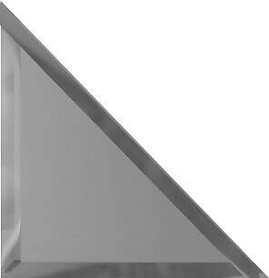 Треугольная зеркальная плитка, матовая (стороны 180х180 мм)