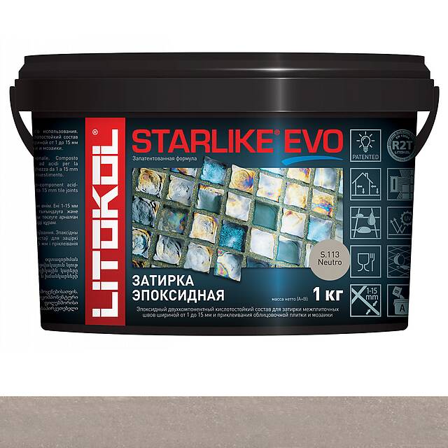 Эпоксидная затирка Starlike EVO S.113 NEUTRO 1 кг