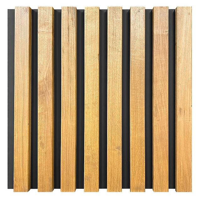 Реечная деревянная панель (бук) 2800х500, колеровка орех